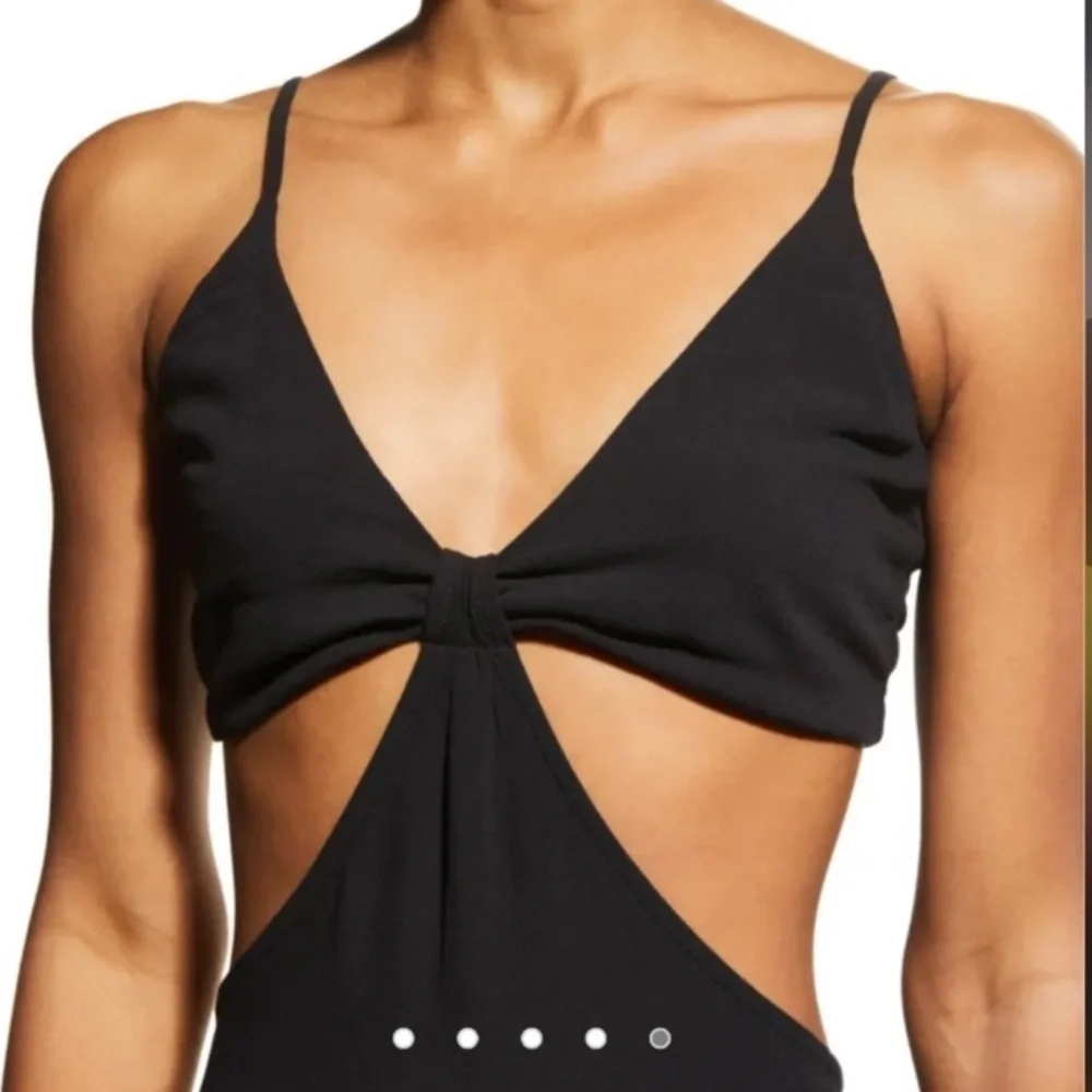 PQ Swim Sienna Open Back Cutout Maxi Dress Size M/L Black - Picture 4 of 8